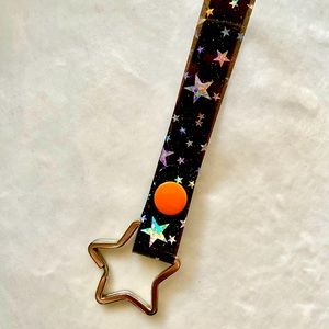 Holographic Star jelly key fob